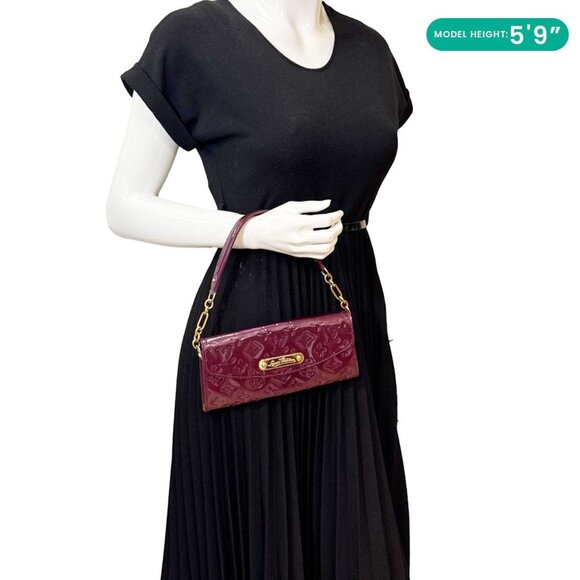 Louis Vuitton  Sunset Boulevard Monogram Vernis Shoulder Bag Dark Purple - Picture 2 of 14